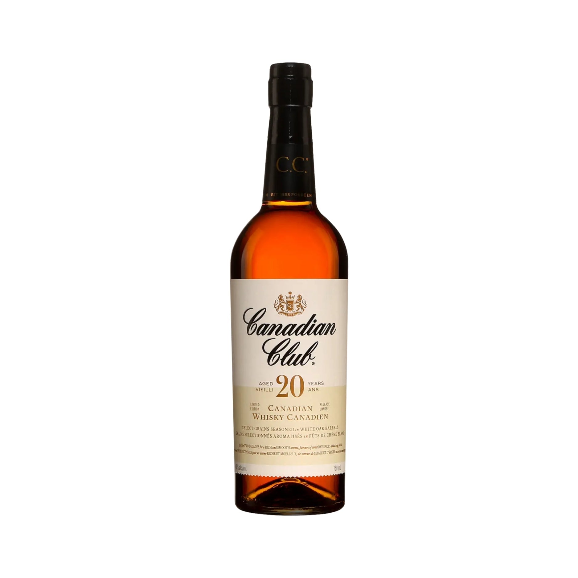Canadian Club 20 Year Old Whisky (case of 12)