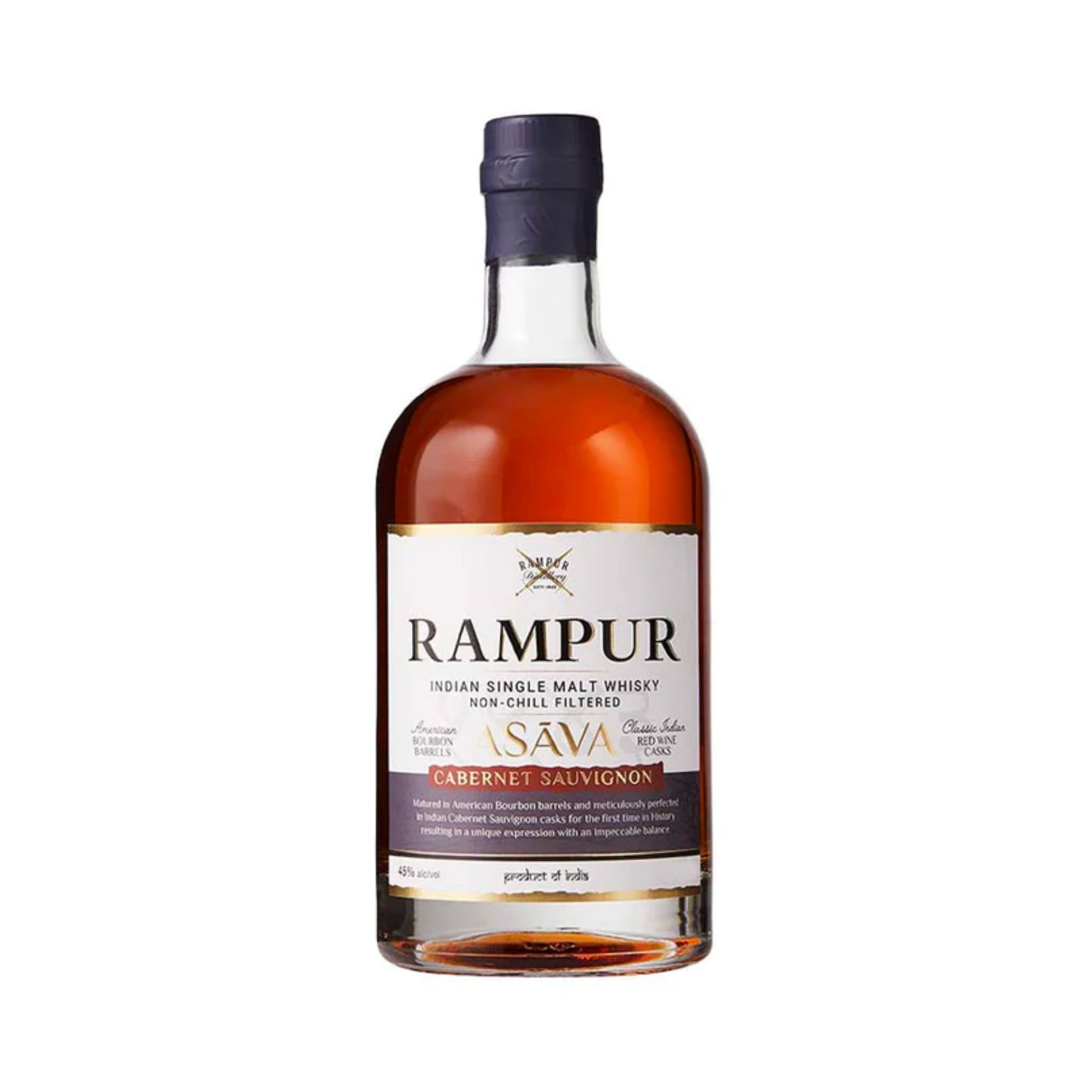 Rampur Asava Cabernet Sauvignon Finish Single Malt Whisky