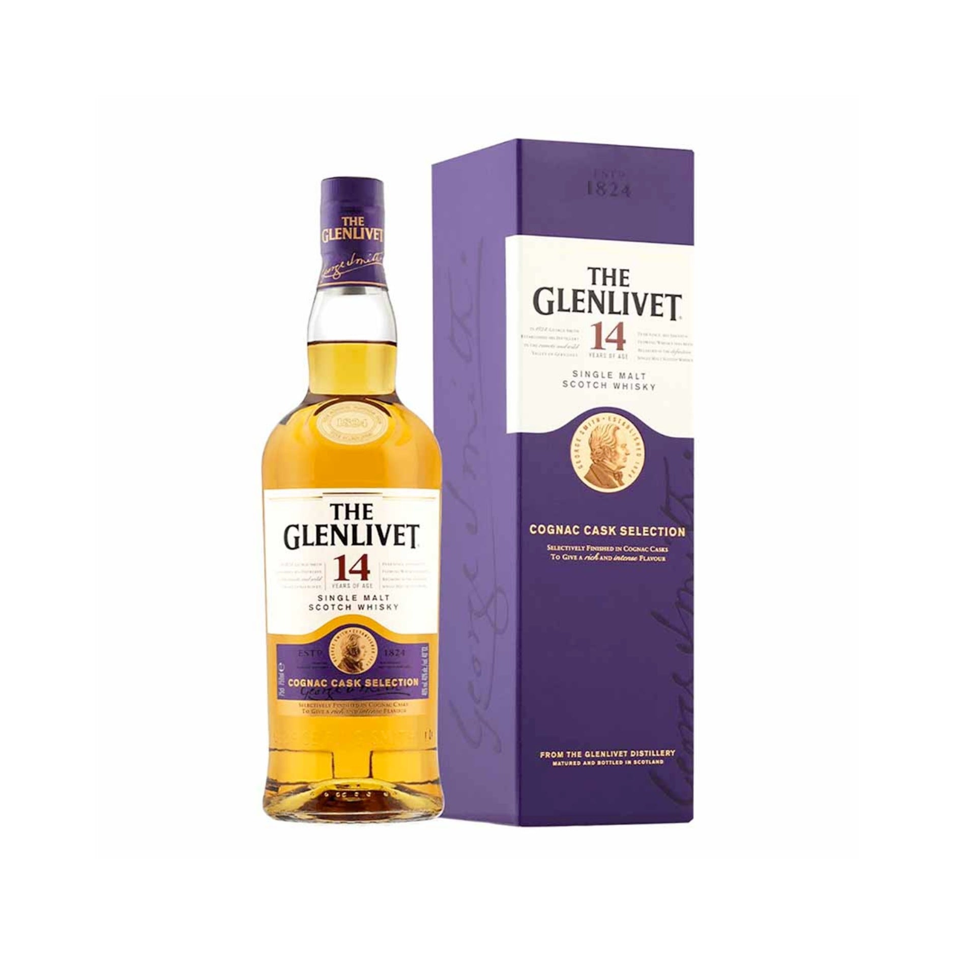 The Glenlivet Cognac Cask Selection 14 Year Old Single Malt Scotch Whisky